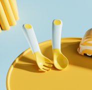 婴儿学吃饭训练叉勺一岁宝宝自主进食勺子辅食勺儿童餐具