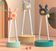 吃饭学习筷虎口训练筷婴儿辅助筷卡通练习筷儿童辅食餐具